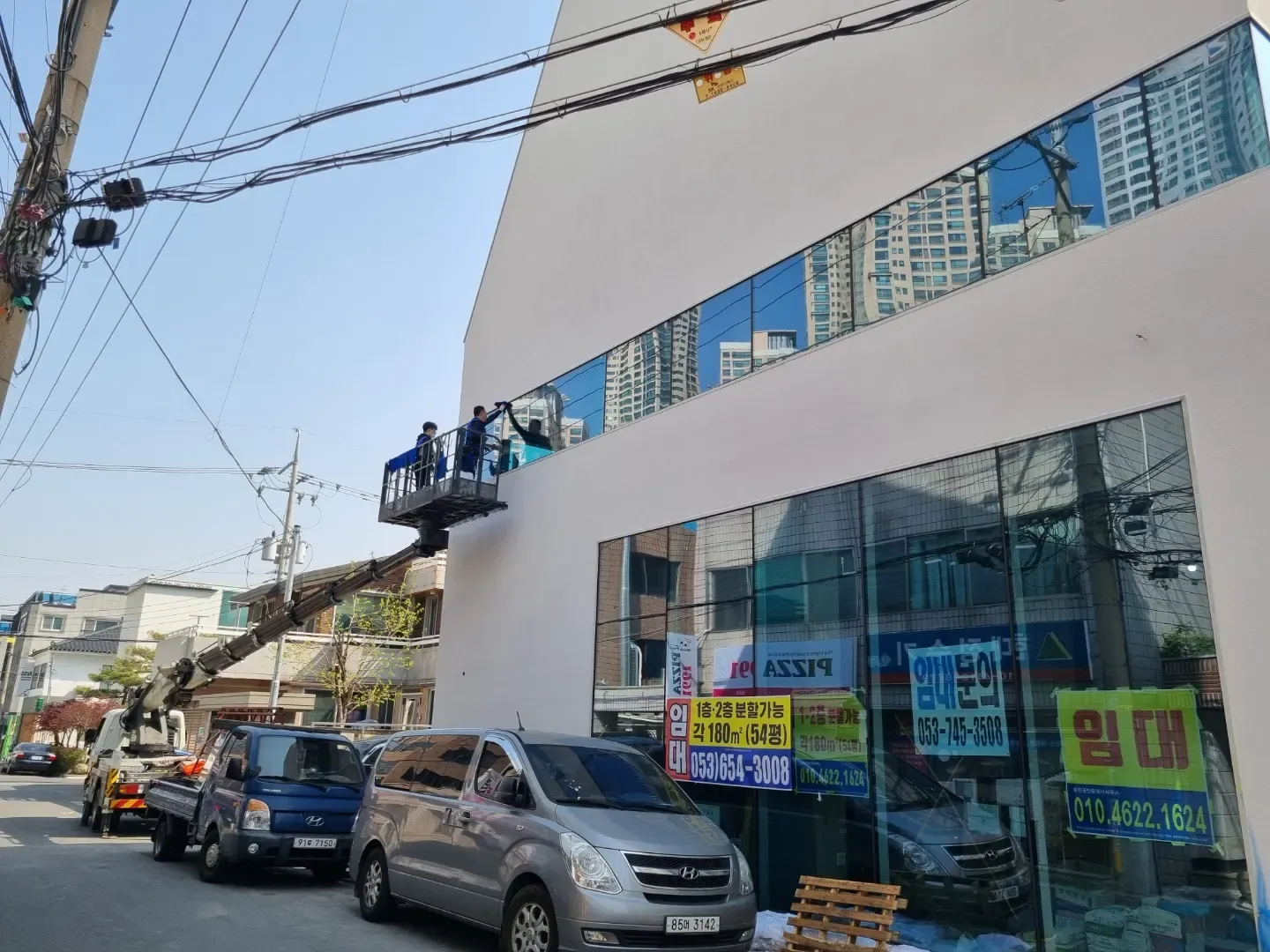 대구 유리창·외벽 청소 시공 현장 사진 4
